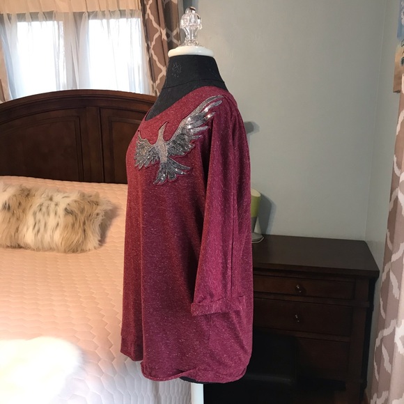 Allen B. by Allen Schwartz⚜️Sequin Bird Design Top - Picture 4 of 8